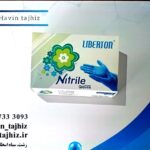 دستکش نیتریل آبی برندliberton_سایزS